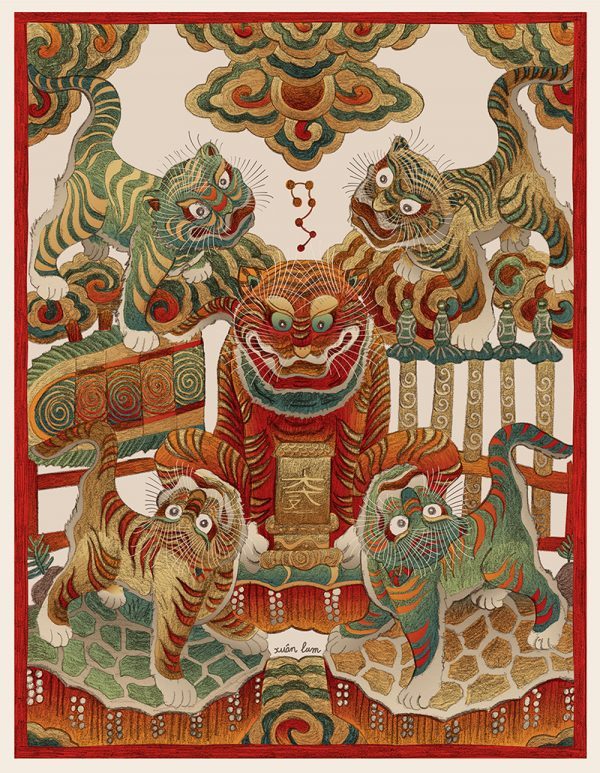 phongluudesign_creative_triển_lãm_tranh_dân_gian_Ngũ_hổ