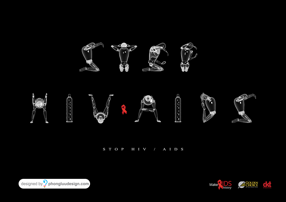 Thiết kế Poster phòng chống HIV